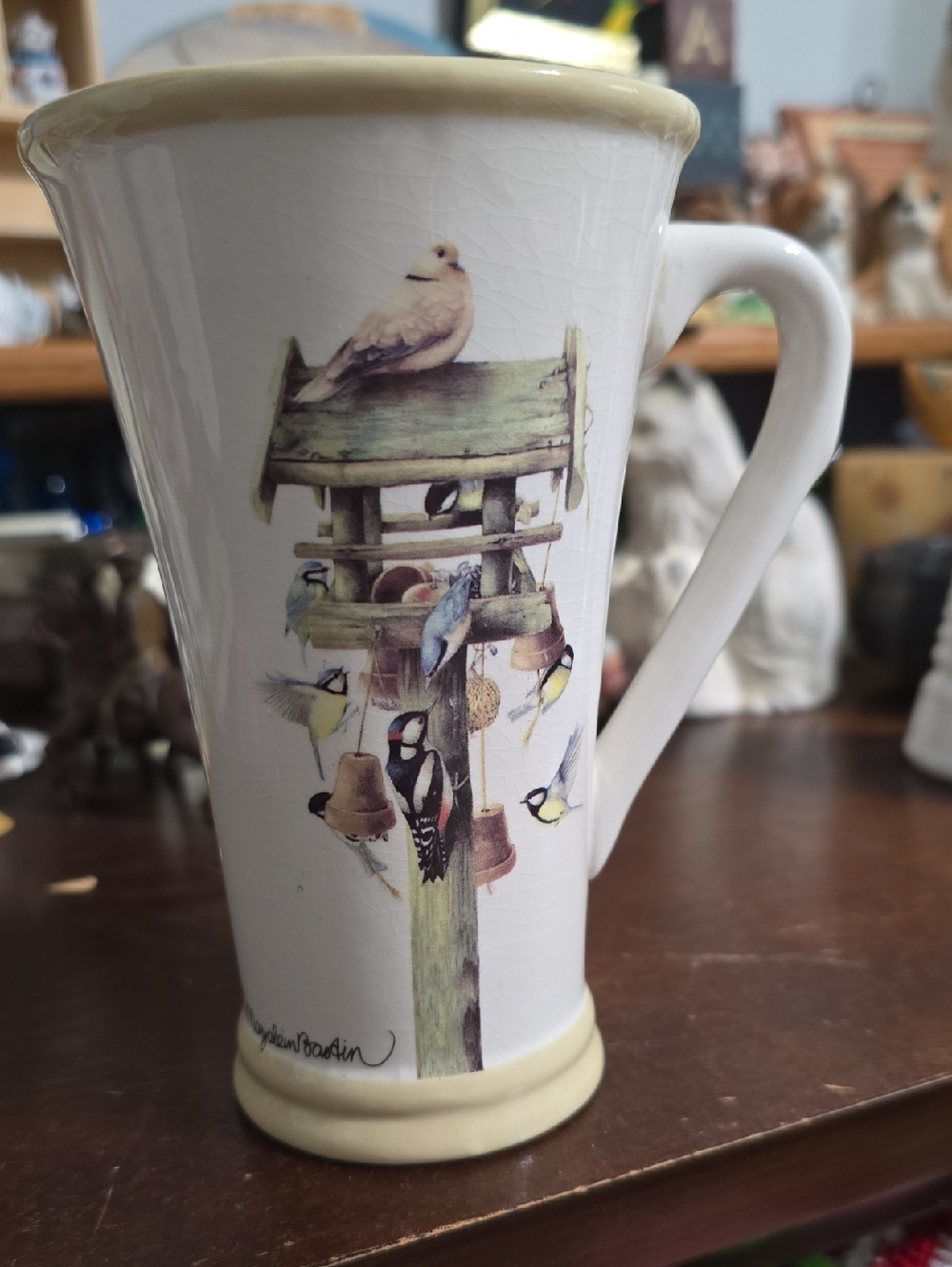 Marjolein Bastin tall latte mug  Nature's Sketchbook collection.